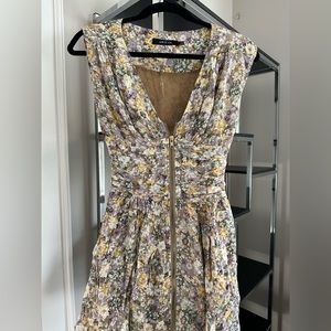Flower zipper dress